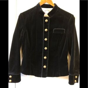 Talula Babaton black velour jacket Medium fits like S